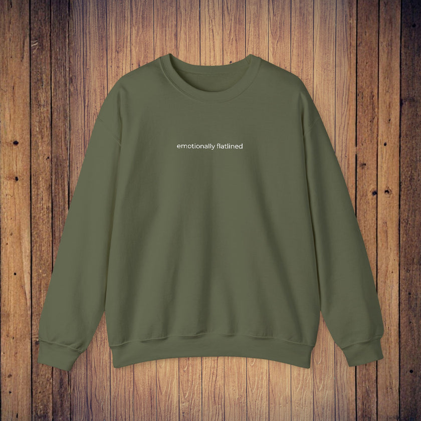 Care Givers Embroidery Sweatshirt 'emotionally flatlined' Appreciation Gift for Nurses & Doctors