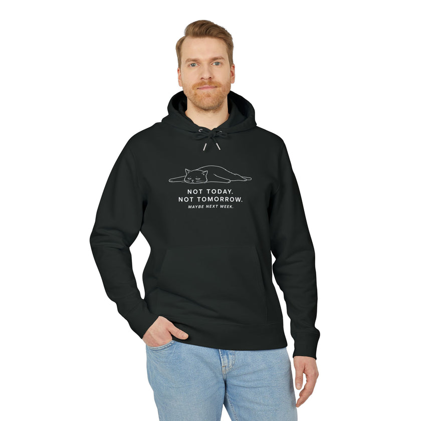 not today cat hoodie