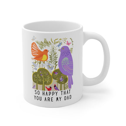 Ghibli Inspired Ceramic Mug for Dad, Happy that you are my dad, Father's Day Gift, Printed Coffee Cup, Dad Birthday Present, Best Dad Mug,