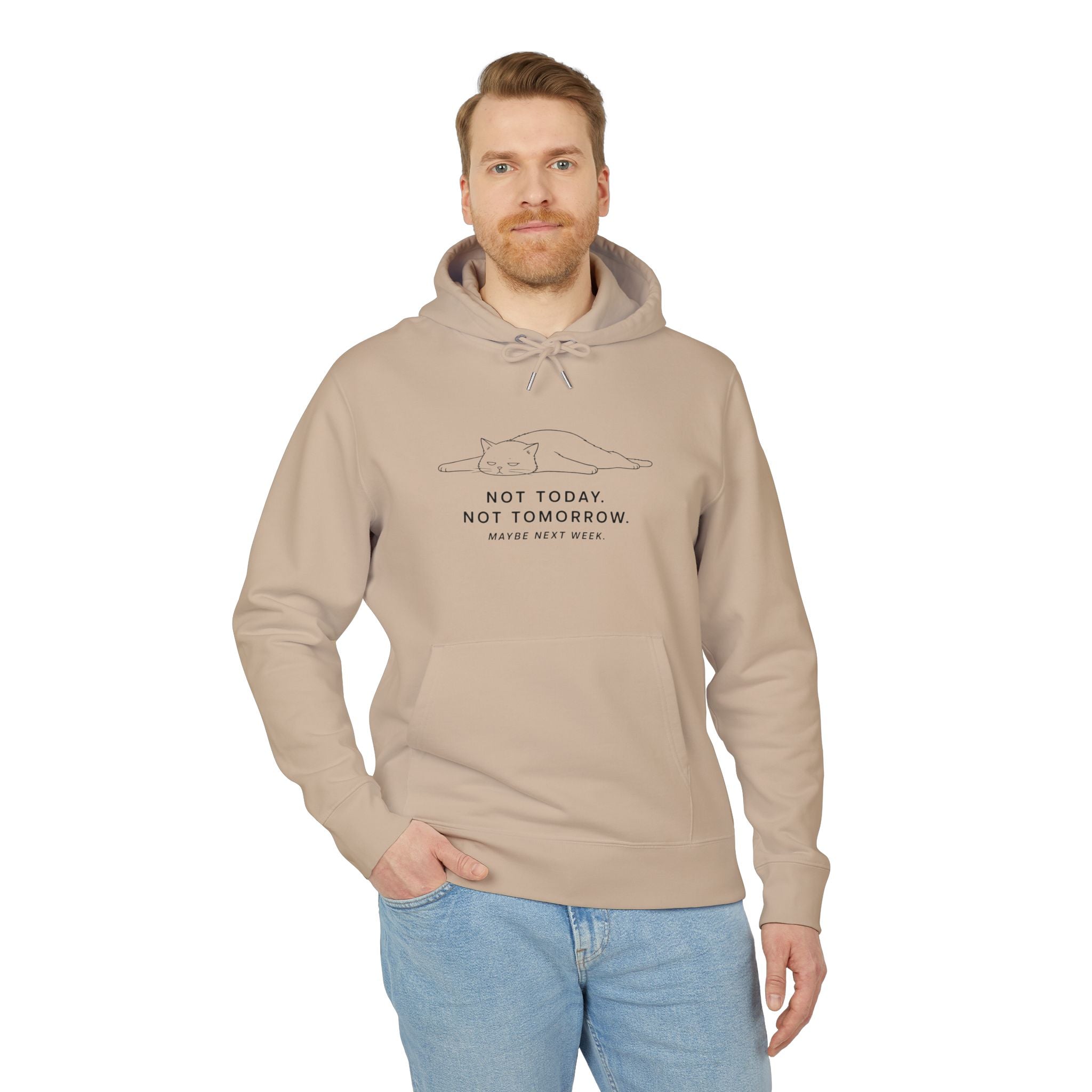 not today cat hoodie