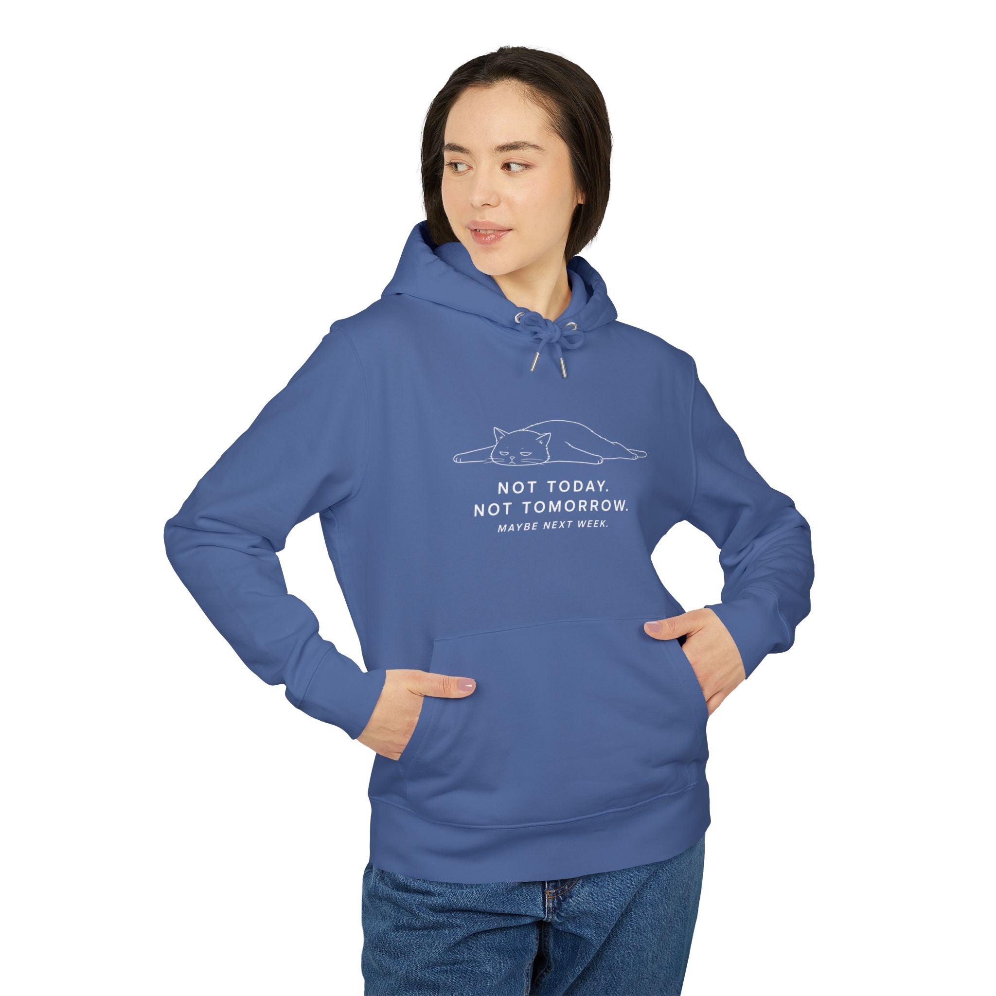 not today cat hoodie
