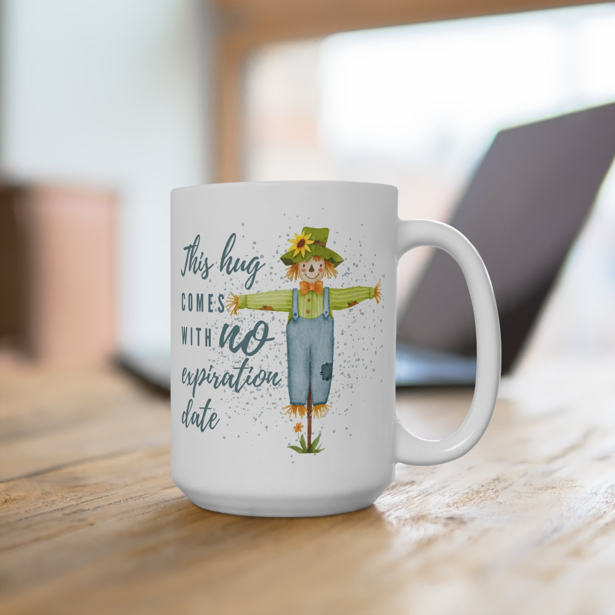 Whimsical Scarecrow Mug - Perfect Gift for Everyday Joy - Cute Kitchen Decor, Coffee Cup, Unique Harvest Gift - Hug Mug