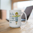 Whimsical Scarecrow Mug - Perfect Gift for Everyday Joy - Cute Kitchen Decor, Coffee Cup, Unique Harvest Gift - Hug Mug