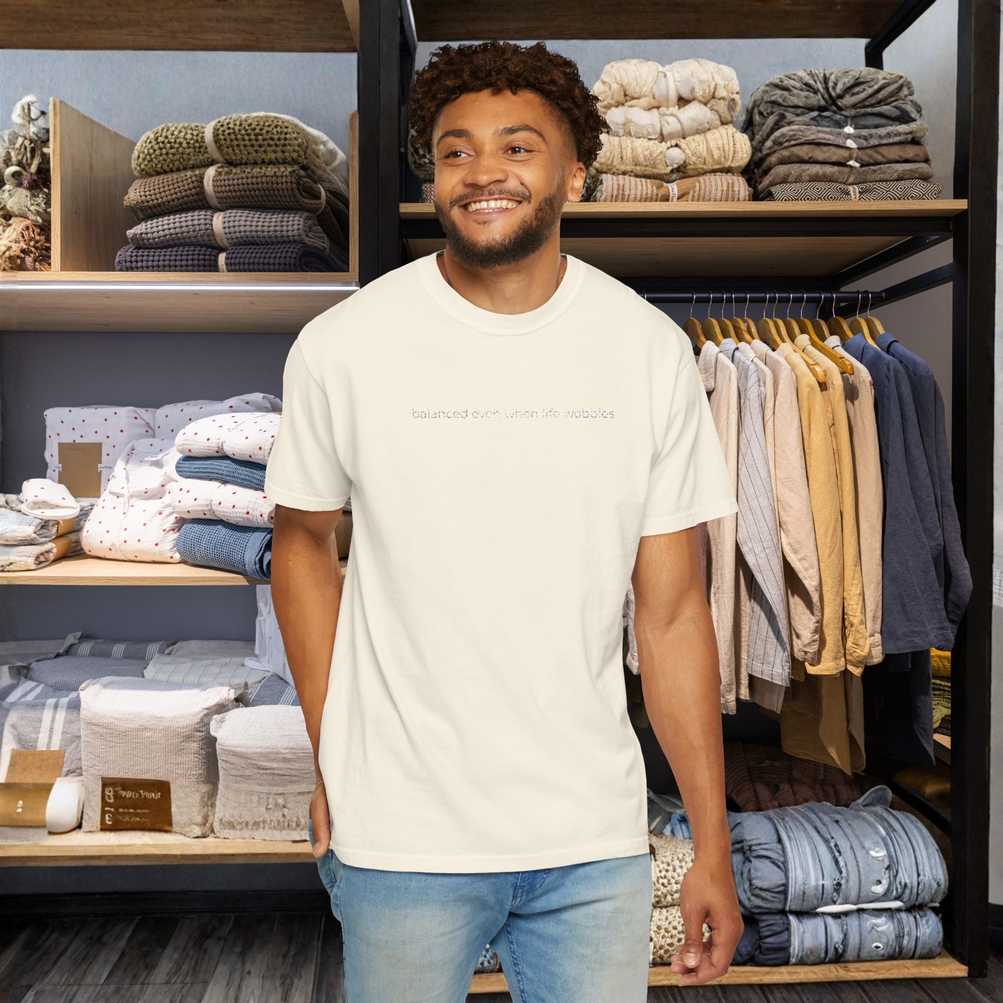 Balanced even when life wobbles. T-Shirt
