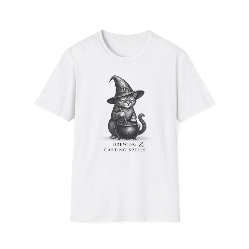 brewing and casting spells t-shirt