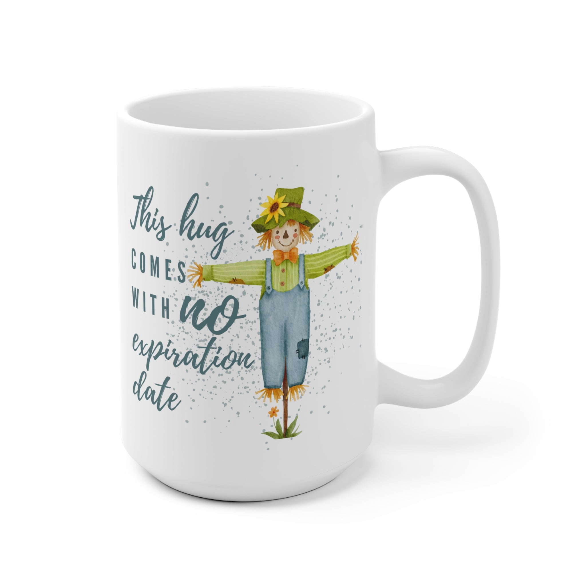 Whimsical Scarecrow Mug - Perfect Gift for Everyday Joy - Cute Kitchen Decor, Coffee Cup, Unique Harvest Gift - Hug Mug