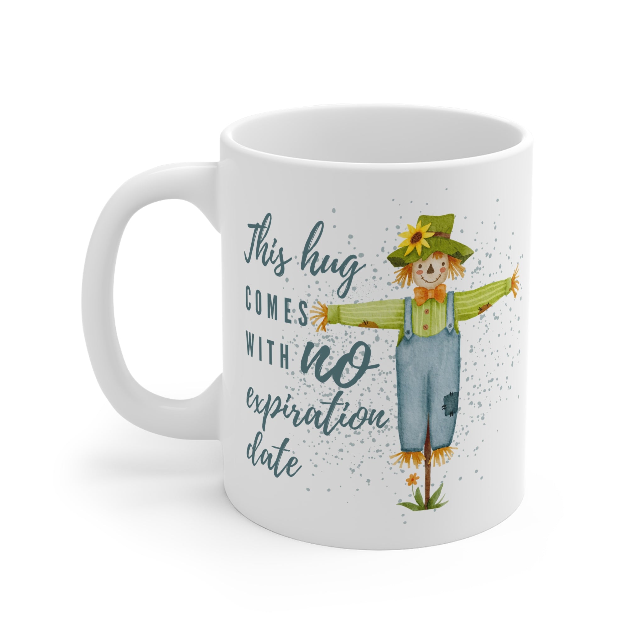 Whimsical Scarecrow Mug - Perfect Gift for Everyday Joy - Cute Kitchen Decor, Coffee Cup, Unique Harvest Gift - Hug Mug