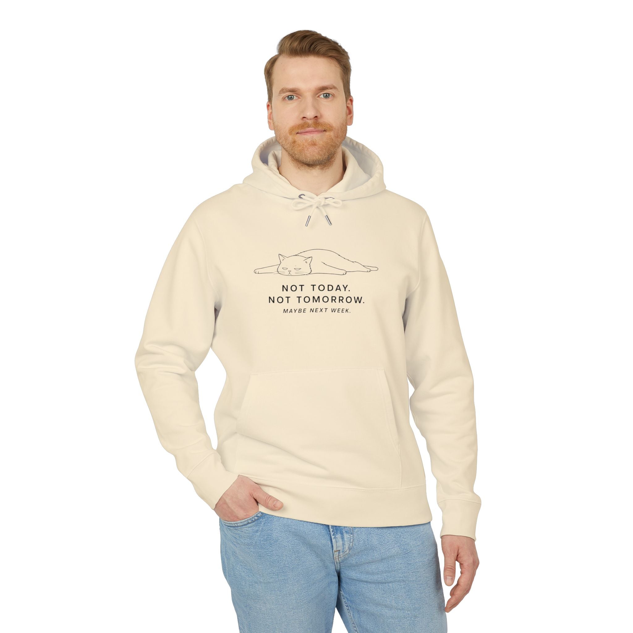 not today cat hoodie