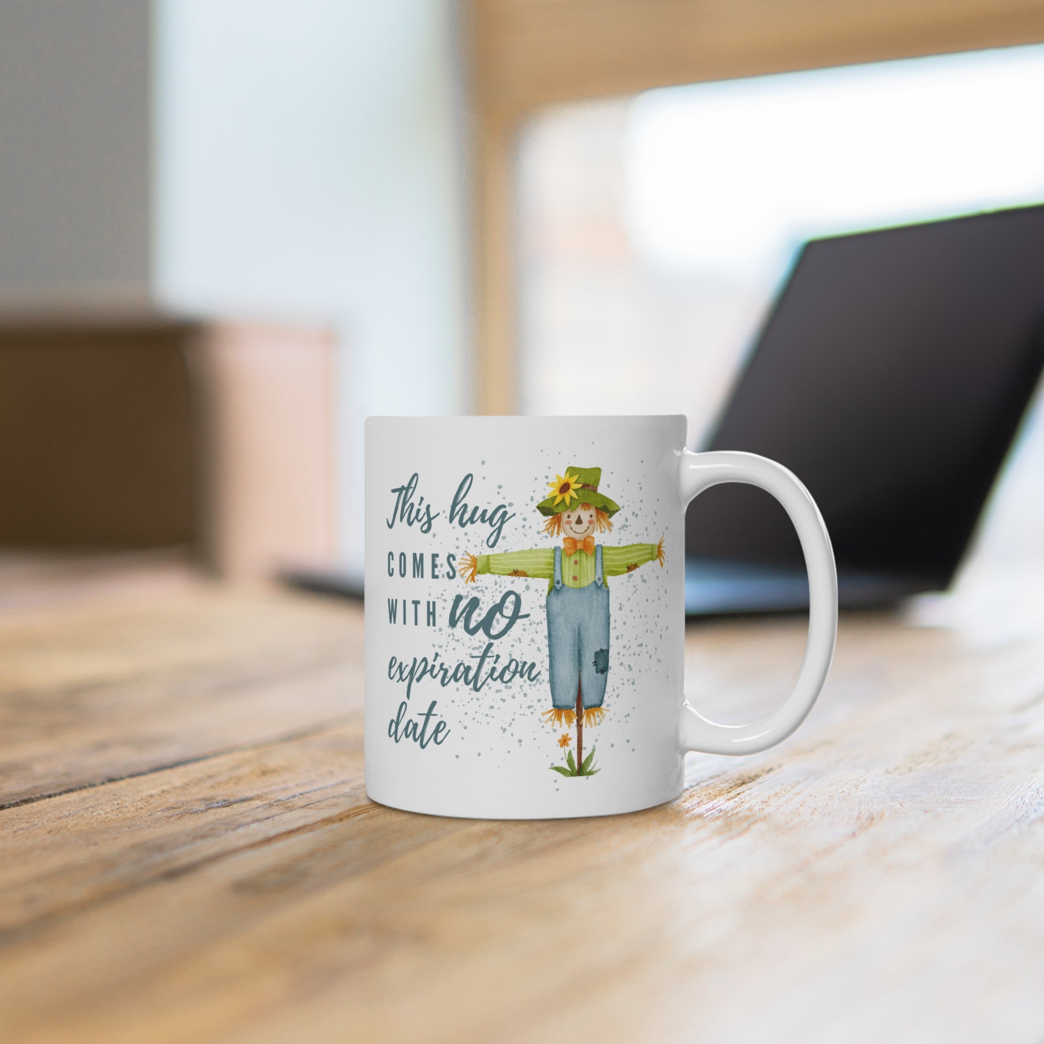 Whimsical Scarecrow Mug - Perfect Gift for Everyday Joy - Cute Kitchen Decor, Coffee Cup, Unique Harvest Gift - Hug Mug