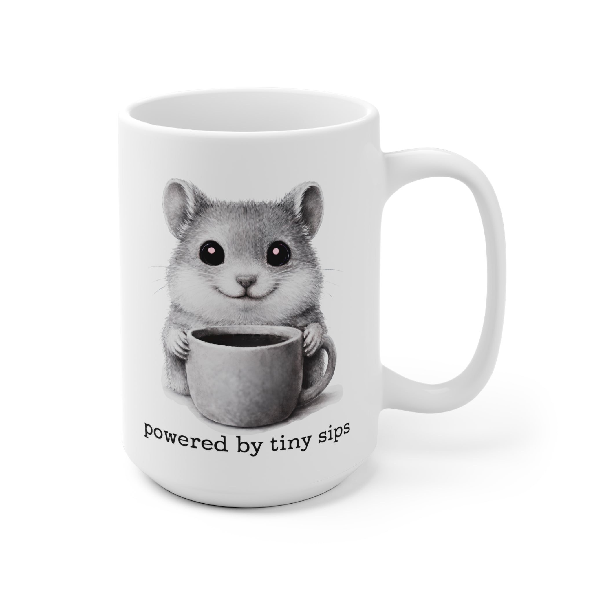 Powered by tiny sips. Mug