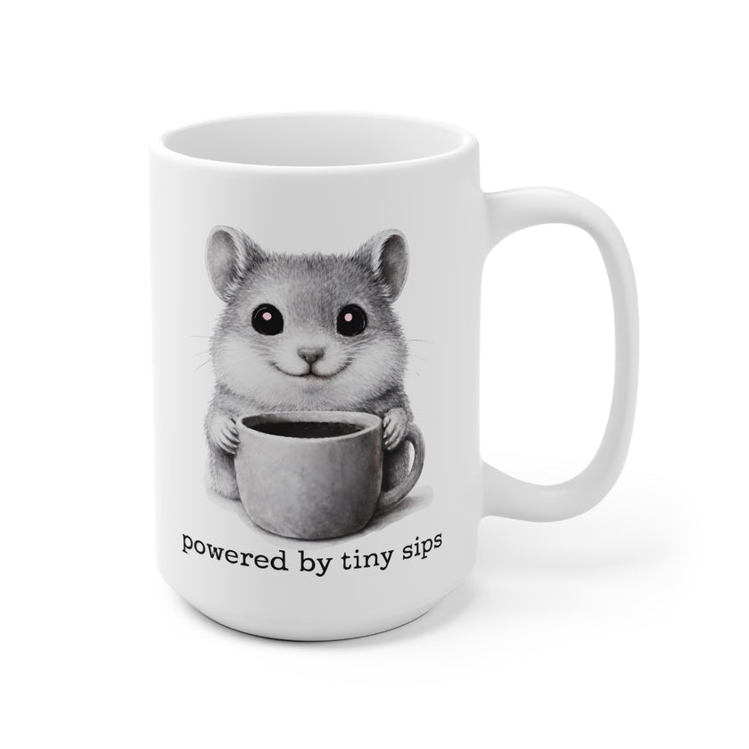 Powered by tiny sips. Mug