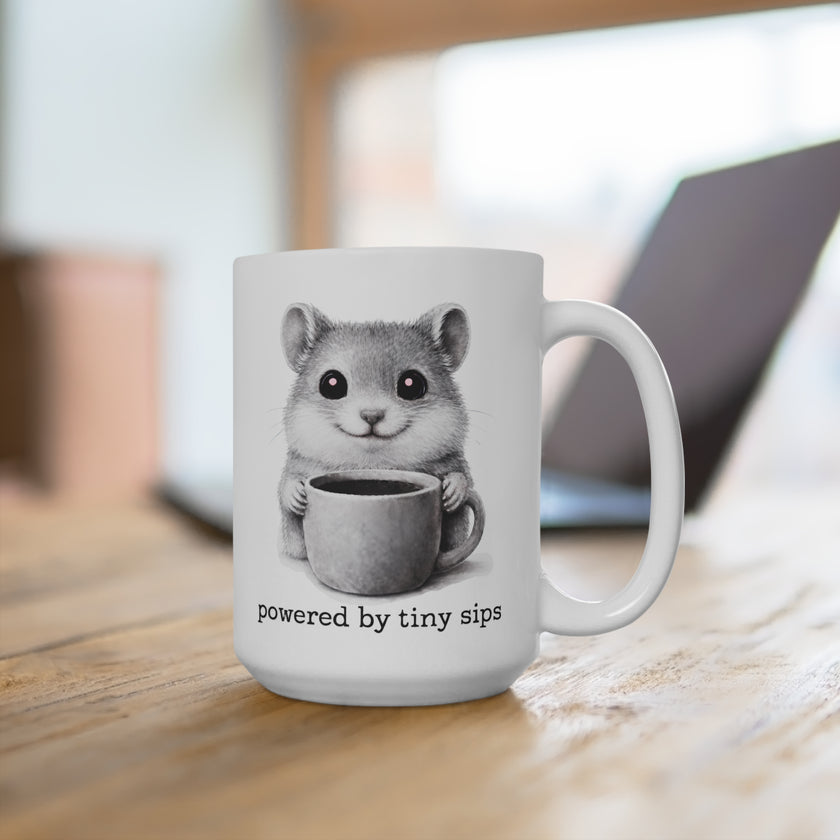 Powered by tiny sips. Mug