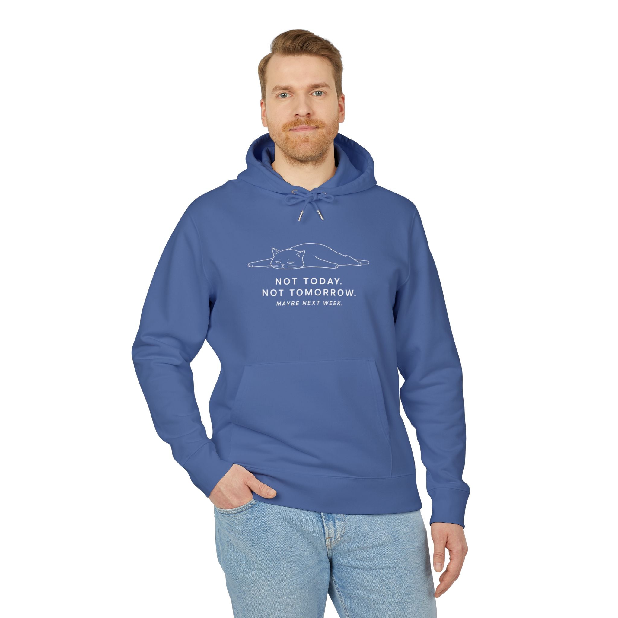not today cat hoodie