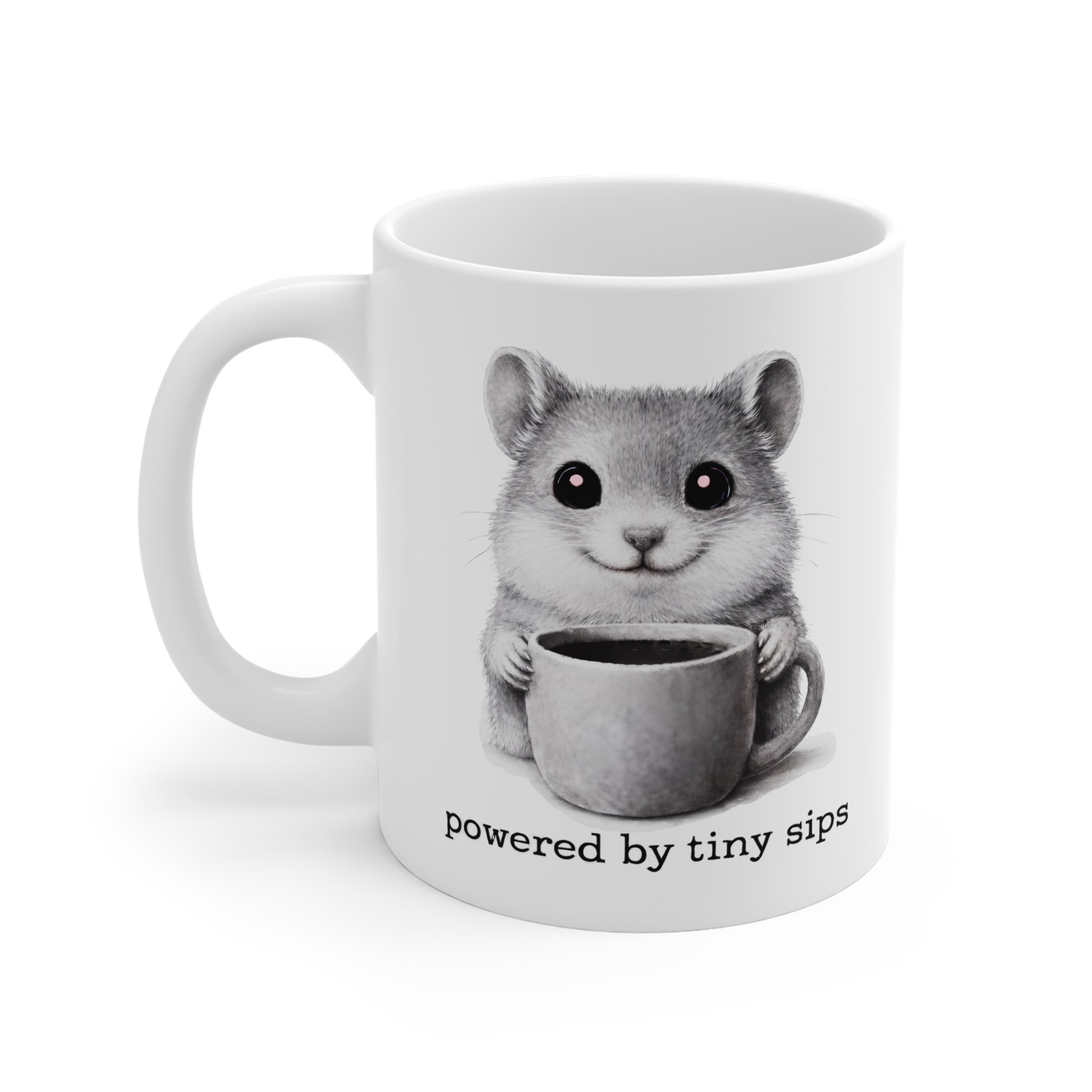 Powered by tiny sips. Mug