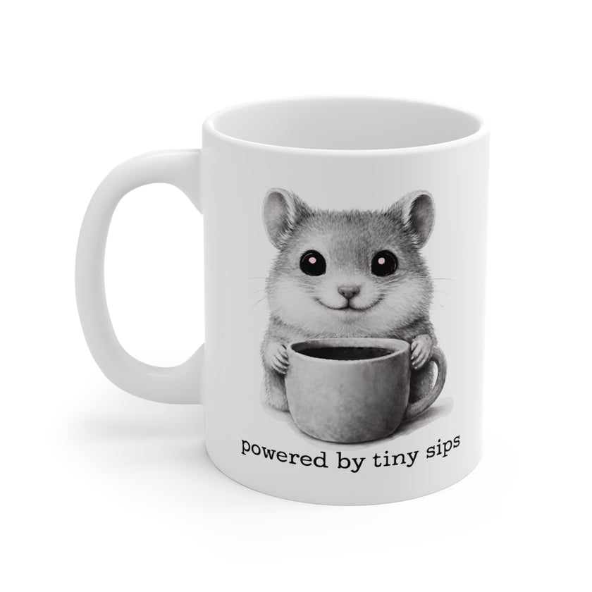 Powered by tiny sips. Mug