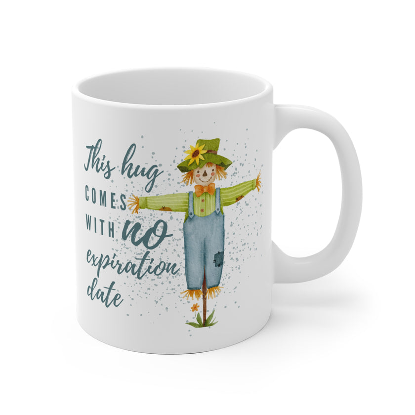 Whimsical Scarecrow Mug - Perfect Gift for Everyday Joy - Cute Kitchen Decor, Coffee Cup, Unique Harvest Gift - Hug Mug