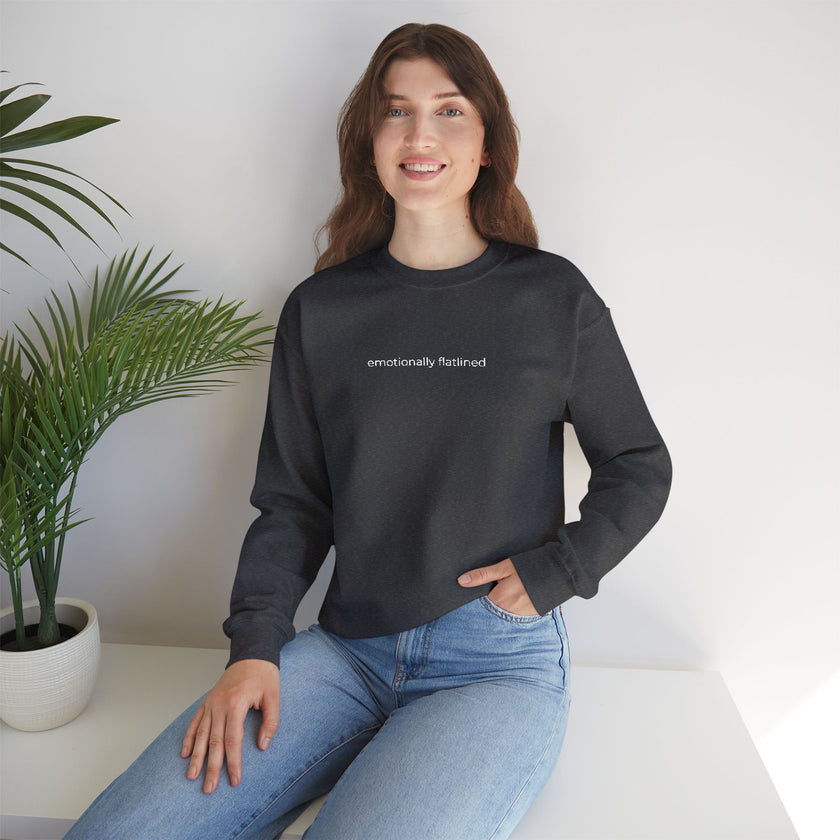 Care Givers Embroidery Sweatshirt 'emotionally flatlined' Appreciation Gift for Nurses & Doctors