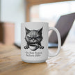Grumpy Cat Ceramic Mug - Funny Animal Coffee Cup for Zen Time, Tea Lover Gift, Cute Animal Drinkware, Happy Gift for Animal Lovers, Unique