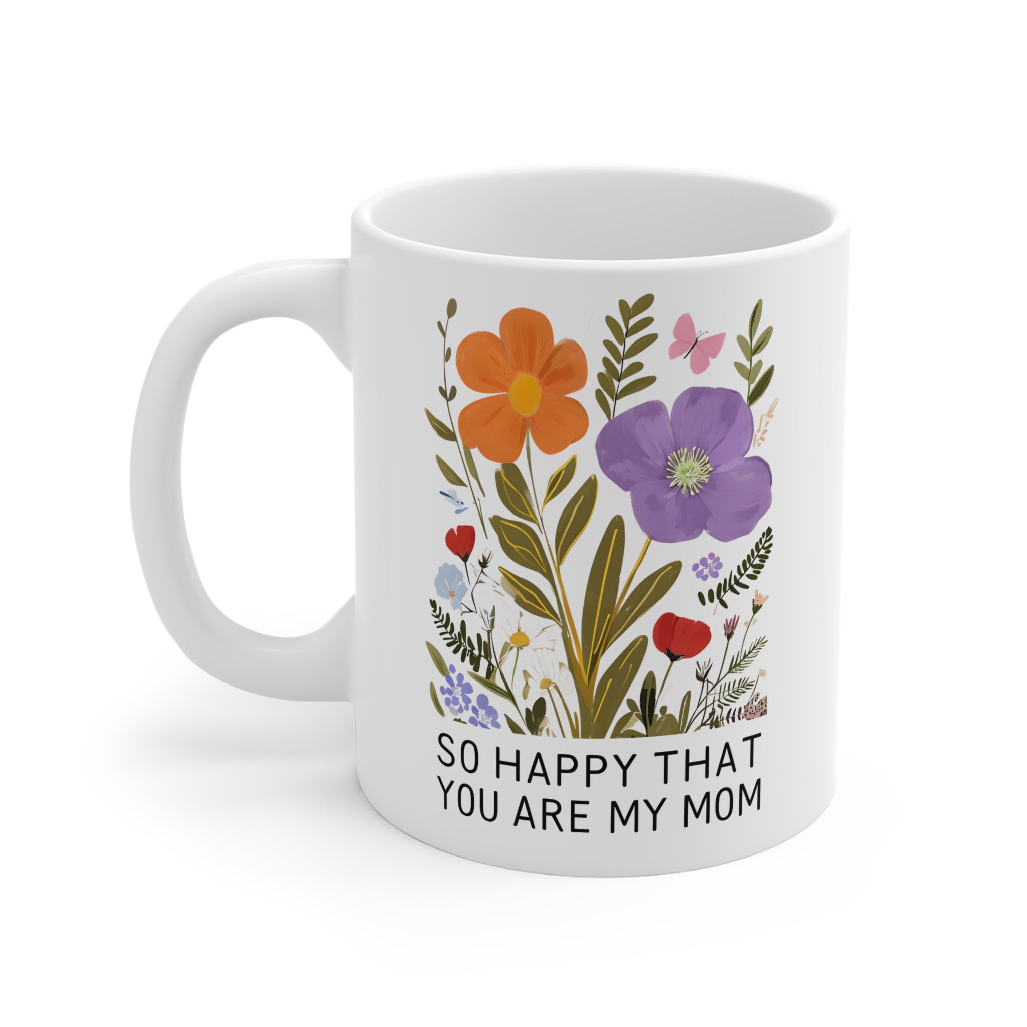 Ghibli Inspired Ceramic Mug for Mom, Happy that you are my mom, Mother's Day Gift, Printed Coffee Cup, Mom Birthday Present