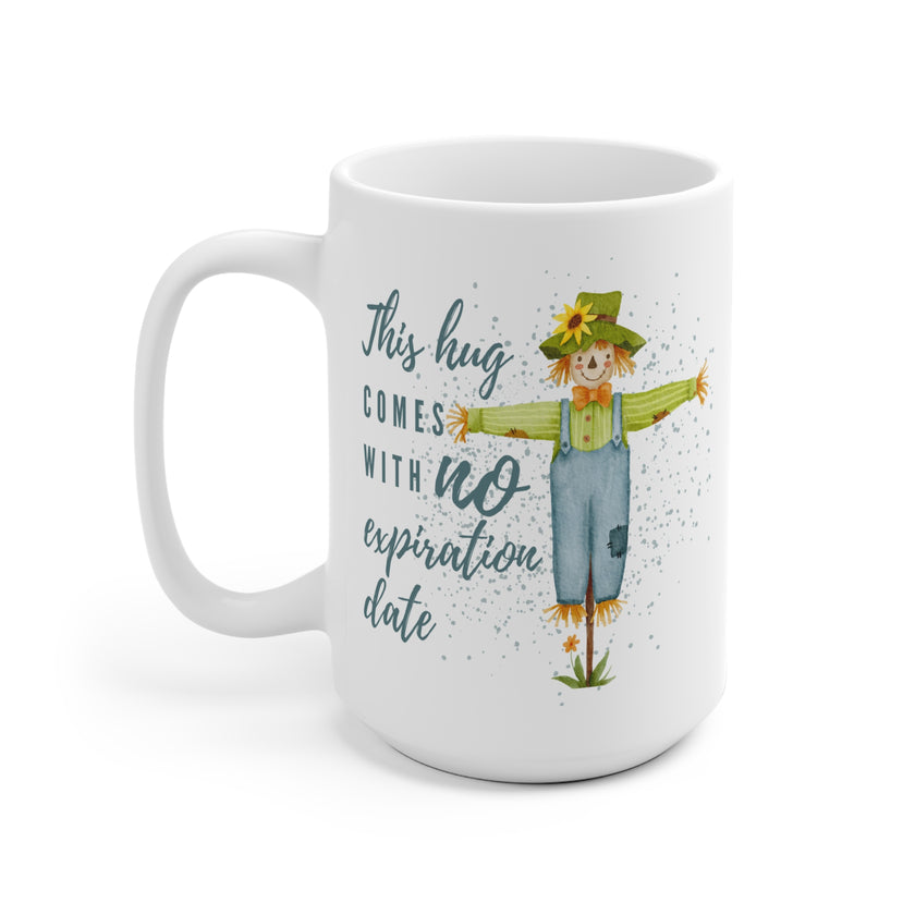 Whimsical Scarecrow Mug - Perfect Gift for Everyday Joy - Cute Kitchen Decor, Coffee Cup, Unique Harvest Gift - Hug Mug