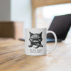Grumpy Cat Ceramic Mug - Funny Animal Coffee Cup for Zen Time, Tea Lover Gift, Cute Animal Drinkware, Happy Gift for Animal Lovers, Unique