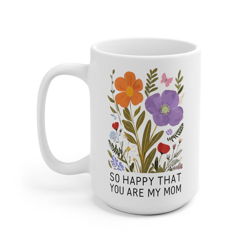 Ghibli Inspired Ceramic Mug for Mom, Happy that you are my mom, Mother's Day Gift, Printed Coffee Cup, Mom Birthday Present