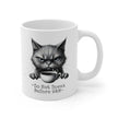 Grumpy Cat Ceramic Mug - Funny Animal Coffee Cup for Zen Time, Tea Lover Gift, Cute Animal Drinkware, Happy Gift for Animal Lovers, Unique