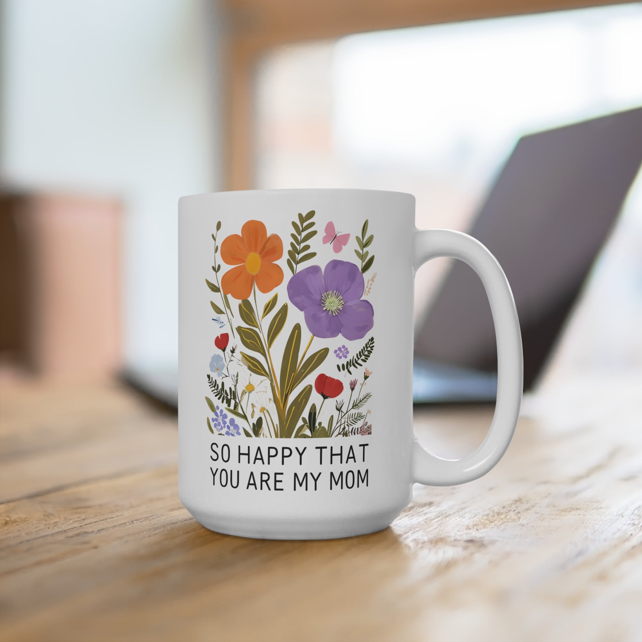 Ghibli Inspired Ceramic Mug for Mom, Happy that you are my mom, Mother's Day Gift, Printed Coffee Cup, Mom Birthday Present