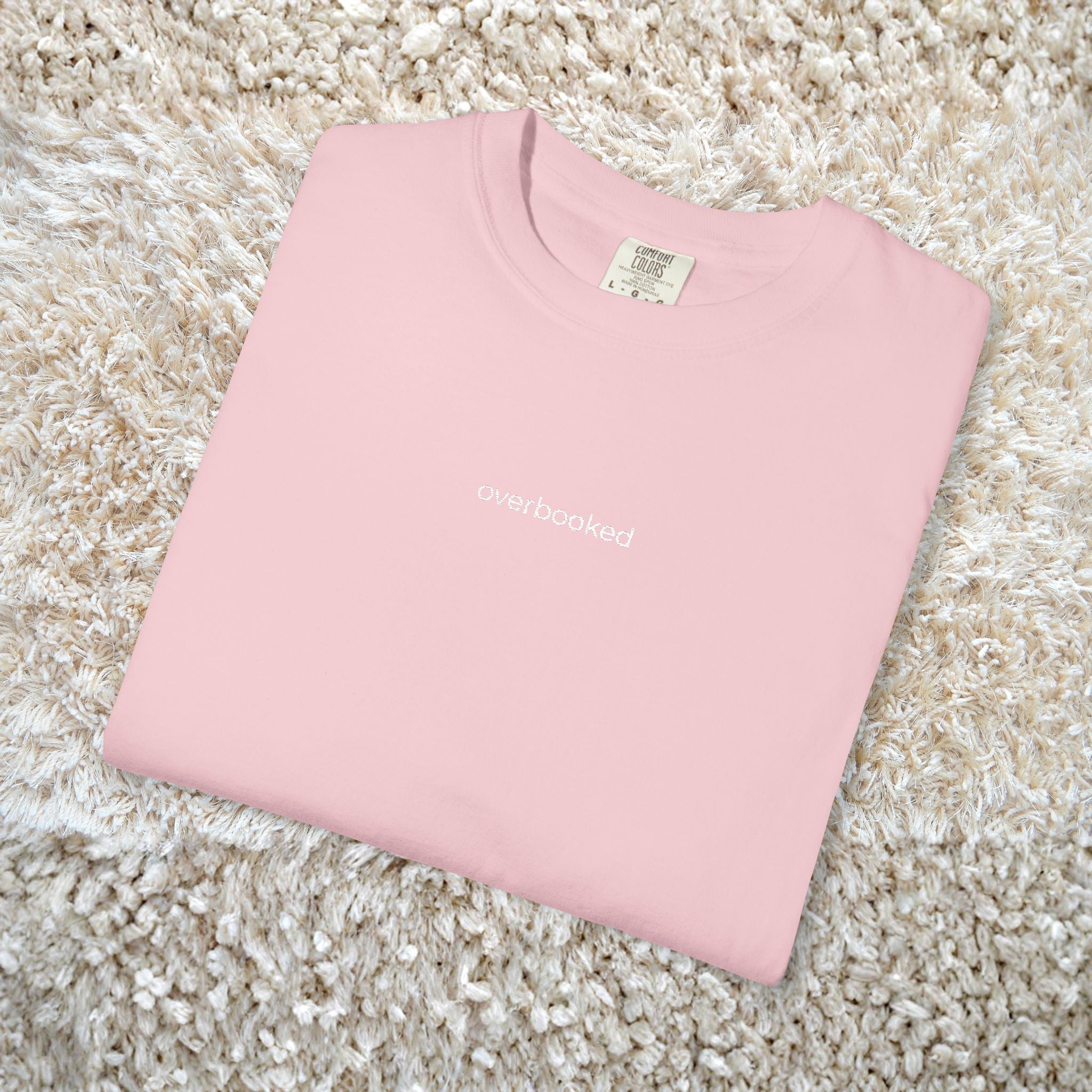 T Shirt for Salon Super Stars 'Overbooked' Funny Embroidery Design