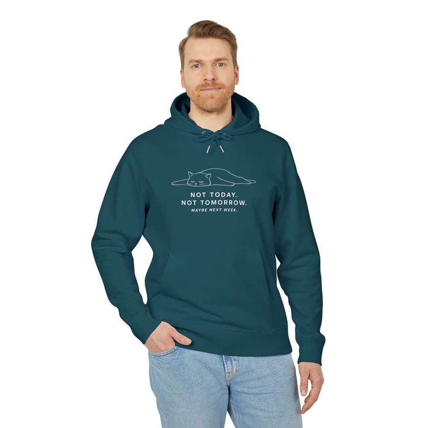 not today cat hoodie