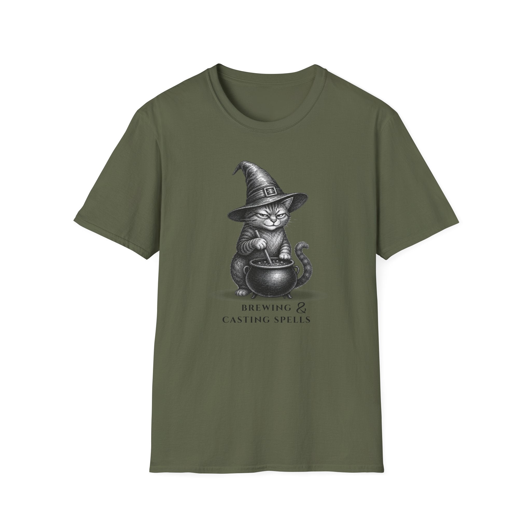 brewing and casting spells t-shirt