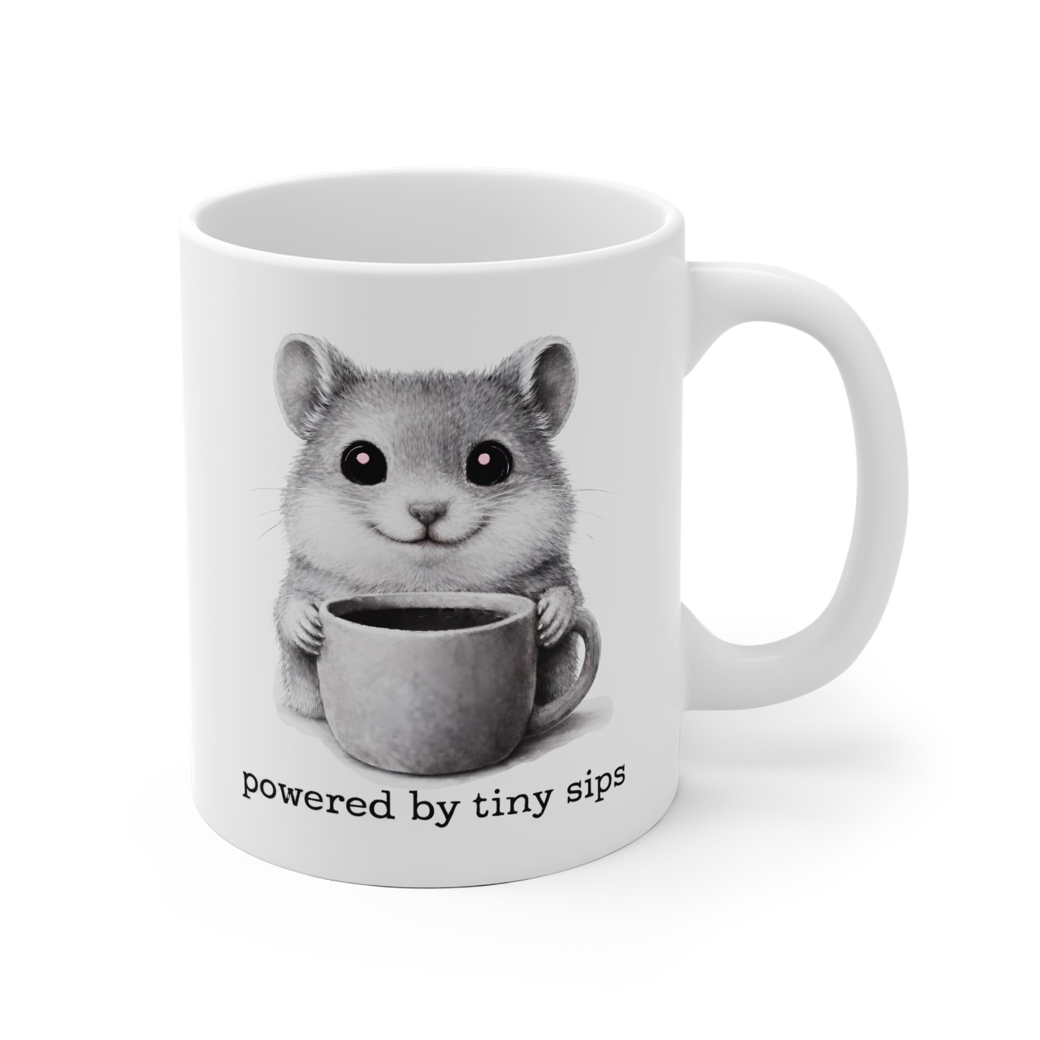Powered by tiny sips. Mug