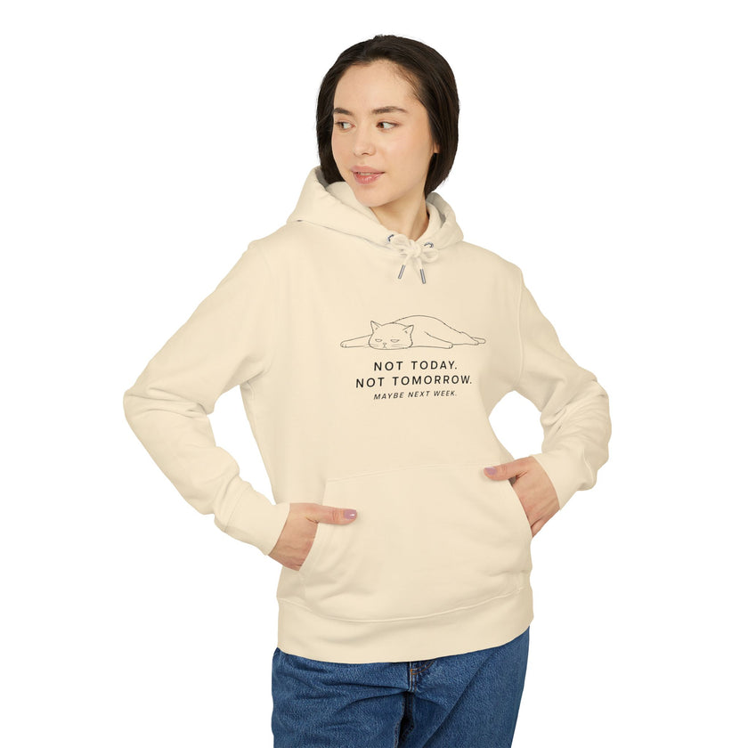 not today cat hoodie