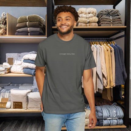 Sport Lover Embroidery T Shirt 'stronger every step' for Yourself Friends or Family