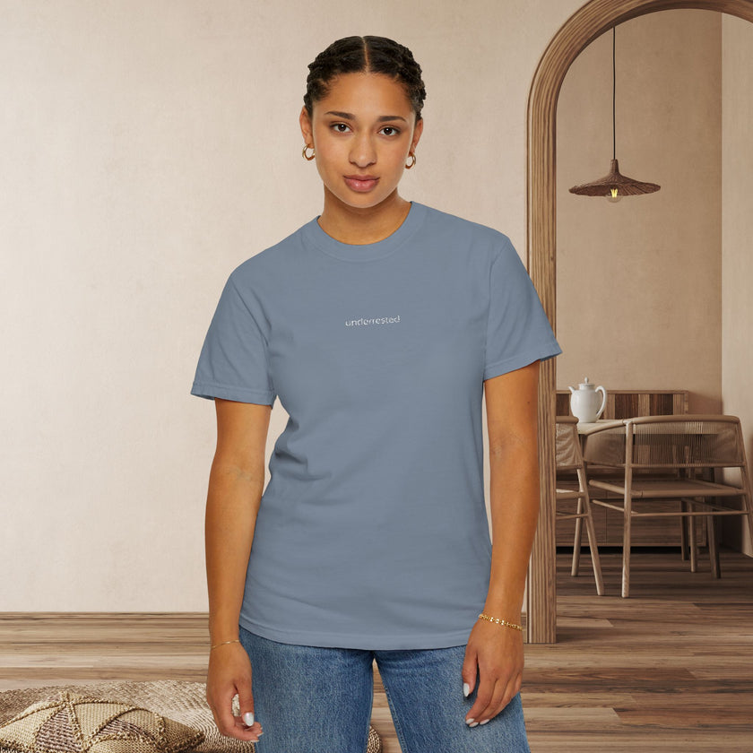 Care Givers Embroidery T Shirt 'underrested'  Funny Quotes Appreciation Gift