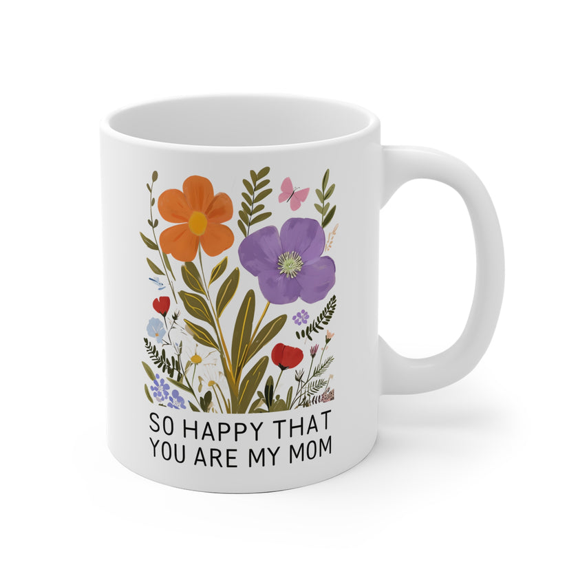 Ghibli Inspired Ceramic Mug for Mom, Happy that you are my mom, Mother's Day Gift, Printed Coffee Cup, Mom Birthday Present