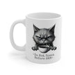 Grumpy Cat Ceramic Mug - Funny Animal Coffee Cup for Zen Time, Tea Lover Gift, Cute Animal Drinkware, Happy Gift for Animal Lovers, Unique