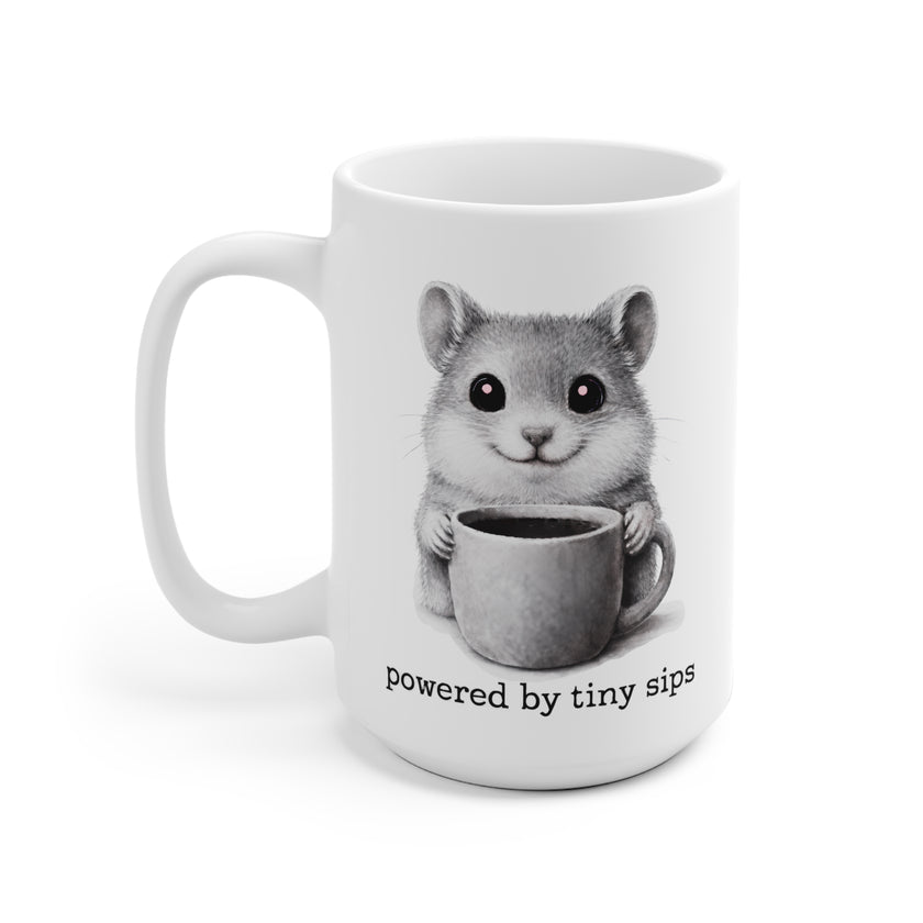 Powered by tiny sips. Mug