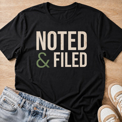 documented T-shirt in black by Moody Crew