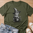 brewing and casting spells T-shirt in military green by Moody Crew