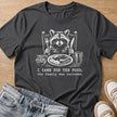 I came for the food, the family was included raccoon T-shirt in dark heather by Moody Crew