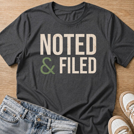 documented T-shirt in dark heather by Moody Crew