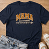 MAMA knows everything except where she left her coffee T-shirt in navy by Moody Crew