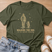 walking the dog, it is called escaping T-shirt in military green by Moody Crew