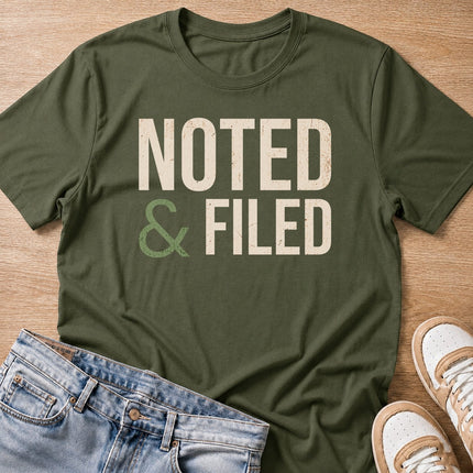 documented T-shirt in military green by Moody Crew