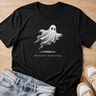 minimal haunting T-shirt in black by Moody Crew