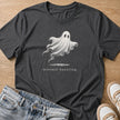 minimal haunting T-shirt in dark heather by Moody Crew
