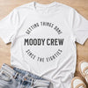 getting things done T-shirt in white by Moody Crew
