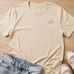 resting witch face T-shirt in natural by Moody Crew