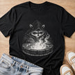wishing well T-shirt in black by Moody Crew